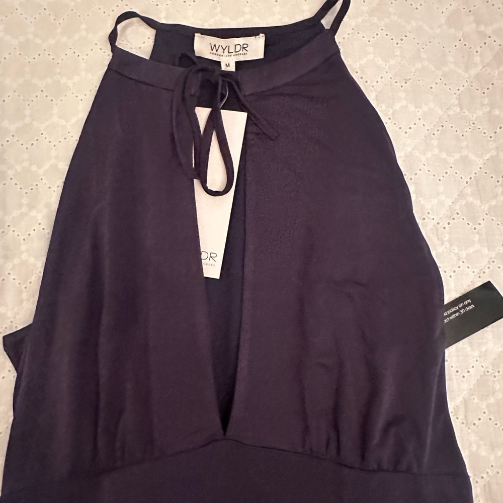 WYLDR Navy blue size medium maxi dress new w/ tags